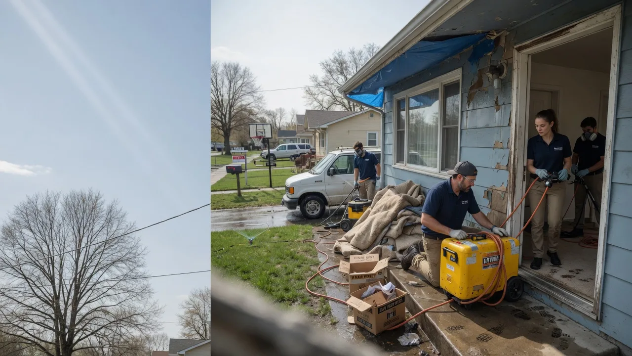 Basement Flood Cleanup in Industry, IL near me